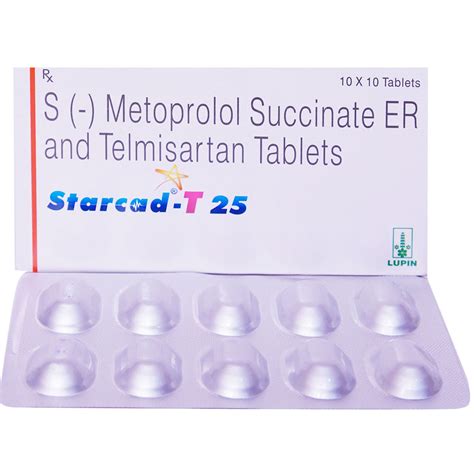 Starcad T 25 Tablet | Uses, Side Effects, Price | Apollo Pharmacy