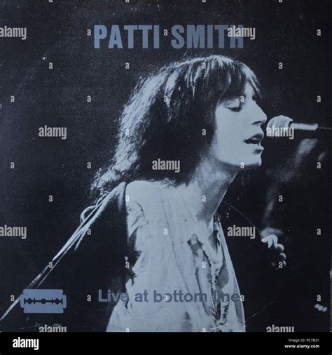 Patti Smith - Live At Bottom Line - Vintage vinyl album cover Stock ...