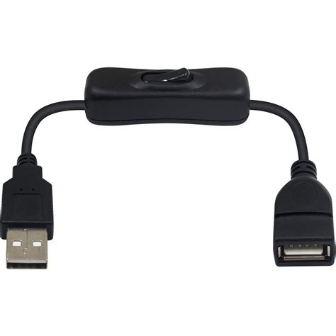 Poyiccot USB Cable with On/Off Switch, Male to Female USB Extension ...
