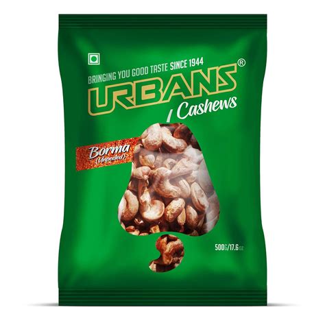 Urbans Unpeeled Cashew With Skin Borma Premium Export Quality Cashew ...