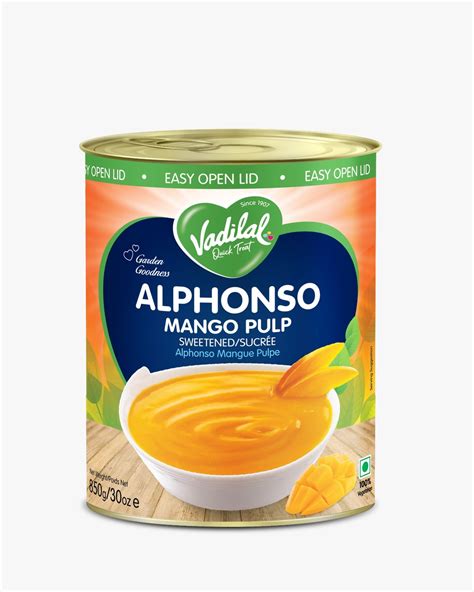 Vadilal Alphonso Mango Pulp 850gm – JFK Grocery Inc.