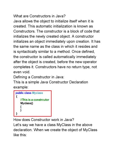 Image result for Java Constructors Explained