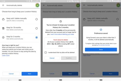 Automatically Delete Web Activity Location History Data In Google ...