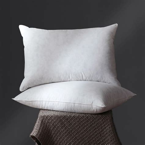 Amazon.com: Goose Down Feather Pillow King Size Set of 2 Bed Pillows ...