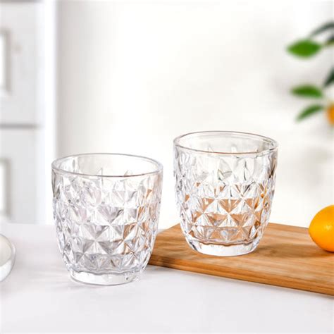 Set Of 6 Fluted Tall Glass Tumbler 300ml Online - Premium Tumbler ...