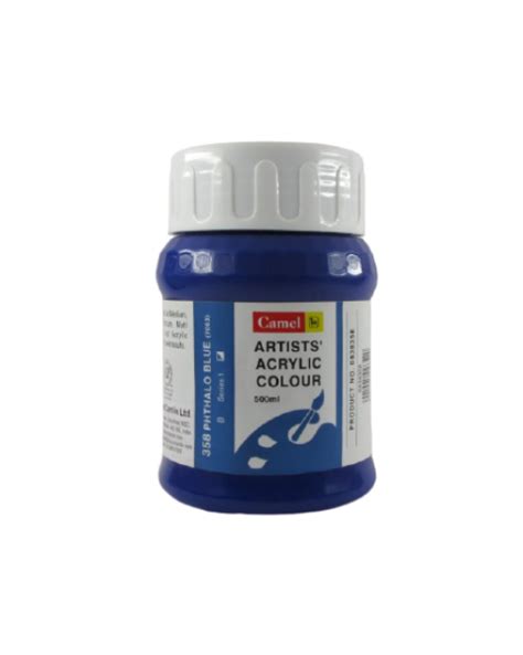htconline.in| Camlin Acrylic Colour Bottle SR1 500ml Phthalo Blue ...