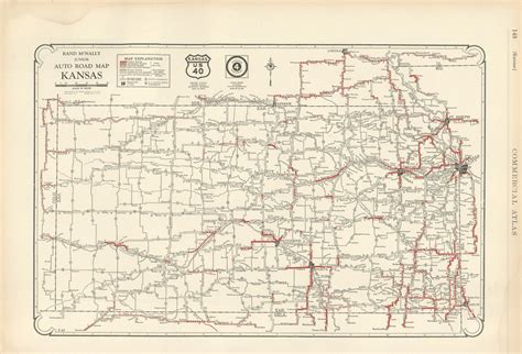 Kansas State Highway Map Modern Kansas (KS) And Missouri (MO) State