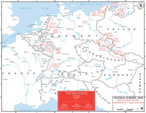 Map of WWII - Central Europe 1939 - Wehrmacht