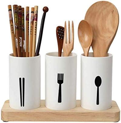 KITOME Plastic Self Draining Tableware Storage Box - Spoon, Knife, Fork ...