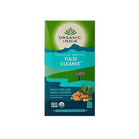 Organic India Tulsi Cleanse Tea 25 Tea Bags - Cureka