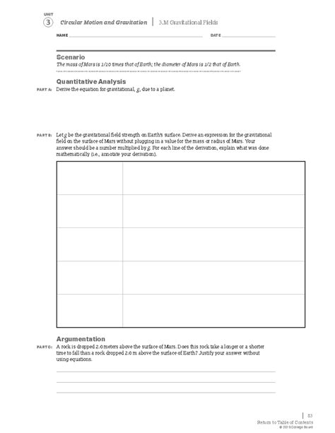 3M gravitational fields: Deriving Mars' gravitational field strength ...
