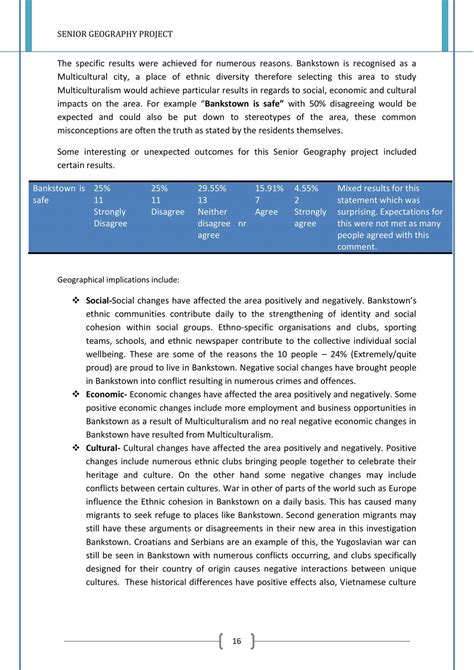 Senior Geography Project | Geography - Year 11 HSC | Thinkswap