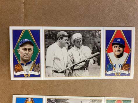 MLB Upper Deck Baseball Cards Tri-Fold Cards Set Of 46 Cards Ty Cobb ...