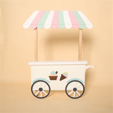Ice Cream Candy Cart – Baby Photoshoot Prop – whiteihf