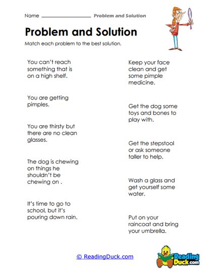Image result for Problem Solution Writing Worksheet