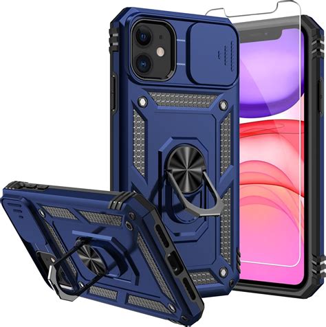 Amazon.com: SKTGSLAMY for iPhone 12 Case,Phone 12 Pro Case,with Screen ...