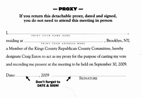 Proxy Voting Letter Example 的图像结果