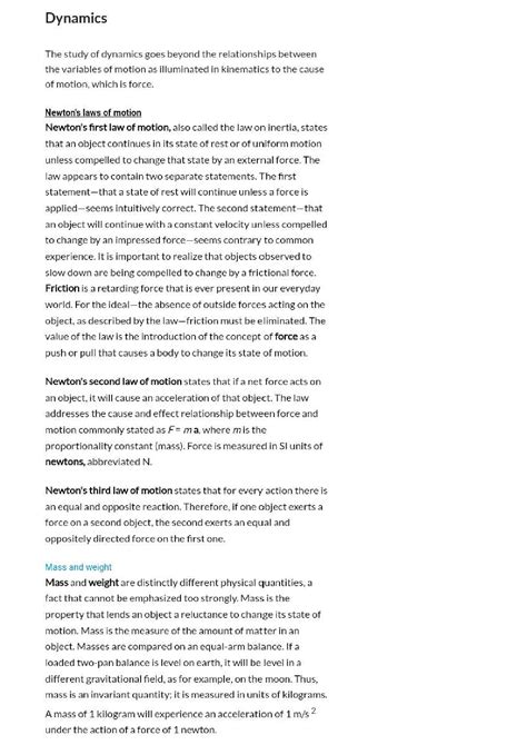 Image result for Physics Dynamics Question. Answer