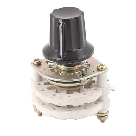 ELECTROPRIME KCZ 5 Pole 2 Throw 6mm Shaft Band Channel Rotary Switch ...