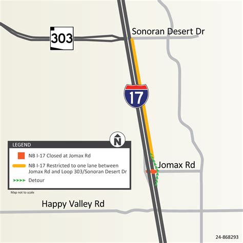 Northbound I-17 to be closed at Jomax Road this weekend (Sept. 6-9)
