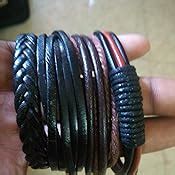 Buy University Trendz Latest Genuine Leather Handmade Woven Bracelet ...