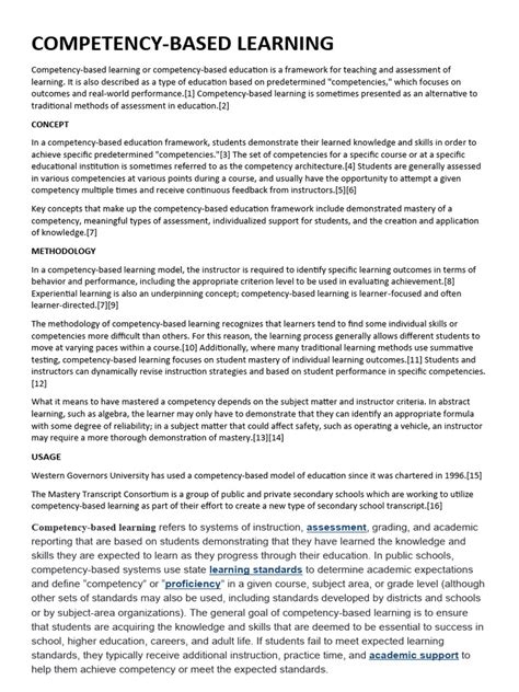 Image result for Competency Based Learning and Assessment