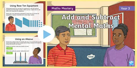 Year 3 Mental Calculation Addition and Subtraction Maths Mastery PowerPoint