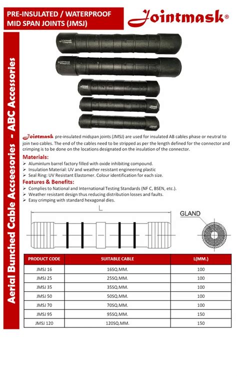 Aerial Bunch Cable Accessories - Ipc Insulated Piercing Connector ...