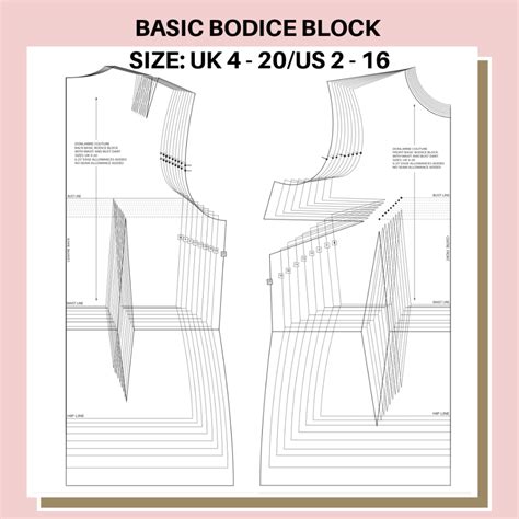 Image result for Basic Child Bodice Block