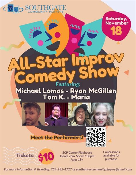 All-Star Improv Comedy Night , Southgate Community Players, 18 November ...