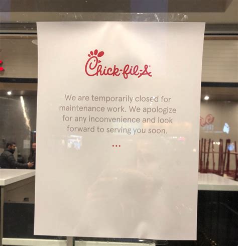Chick-fil-A was mysteriously closed in Toronto today