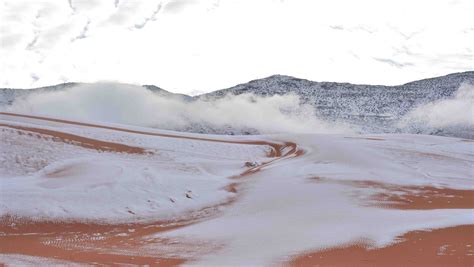 Sahara desert snowfall makes for some shocking images