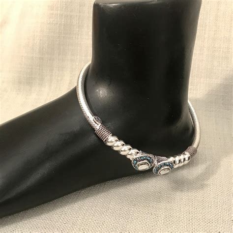 Anklet Kada - Single Piece – Angaja Silver