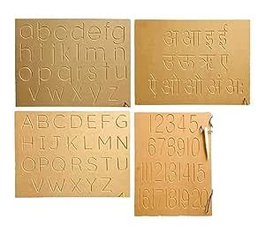 Wooden Tracing Board for Children, Alphabet Tracing Letters for Kids ...