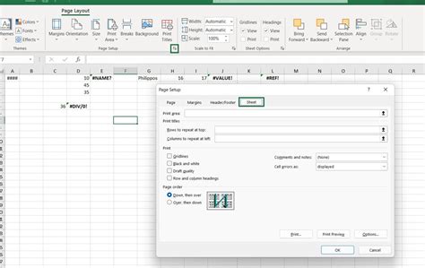 Image result for Printing From Excel Error