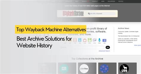 WayBackMachine Alternatives 的图像结果