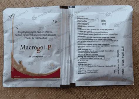 MACROGOL-P SACHET 7 GM Price, Uses, Side Effects & Substitutes | Medkart