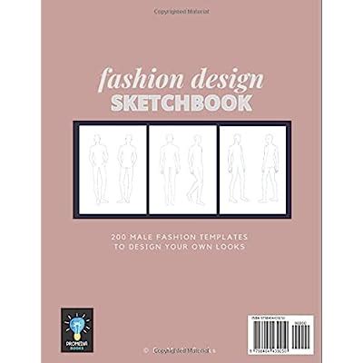 Buy Fashion Design Sketchbook: A Male Fashion Sketchbook with 200 ...