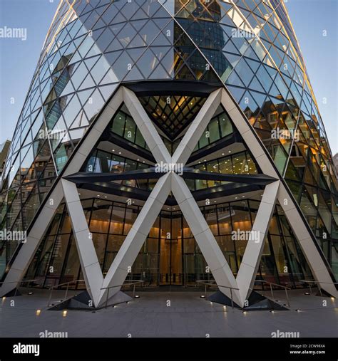 Exterior of the Gherkin, City of London, London, United Kingdom Stock ...