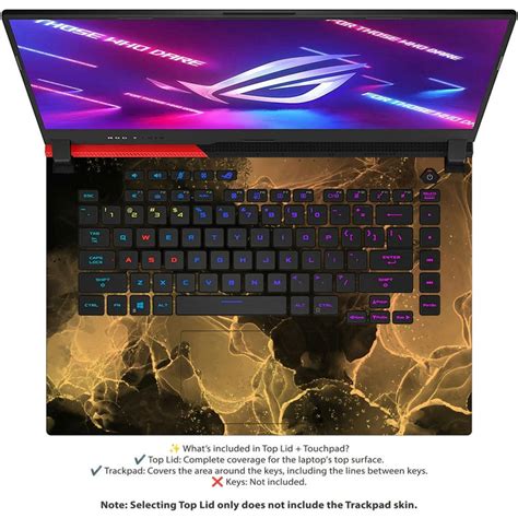 Shop Golden Glow Marble Texture Laptop Skin for Asus | Buy Online Now ...