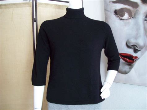 Black Turtleneck Cashmere Sweater Black Cozy Soft Sweater by Charter ...