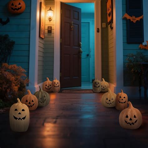 Hallowmas Hand-Carved Terracotta Jack-O'-Lantern, Artisanal Pumpkin ...