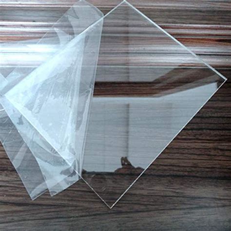 BIGIMALL Acrylic sheet 3mm Transparent 6"x6" Pack of 4 pcs for glass ...