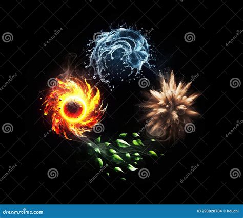 Four Elements Of Nature The Four Elements Of Nature Playing Cards