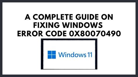 Image result for Error Code 0X80070490 Windows 1.0 Mail