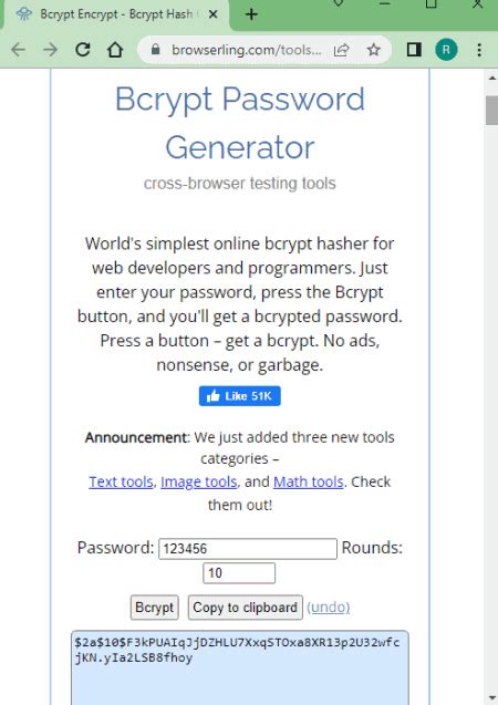 Bcrypt Generator 的图像结果