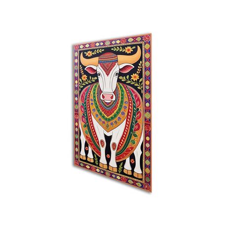 Collection of Sacred Indian Cow Wall Painting Set of 3 – Nestroots