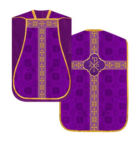 Roman Chasuble Fiddleback with Braided Trims – JOHA VESTMENTS