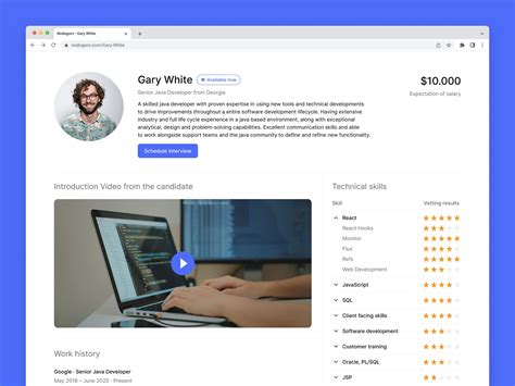 Image result for Software Developer Profile HTML