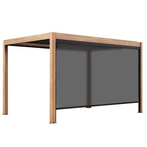 Pergola bioclimatica autoportante e motorizzata 3x4m e 1 tenda da sole ...